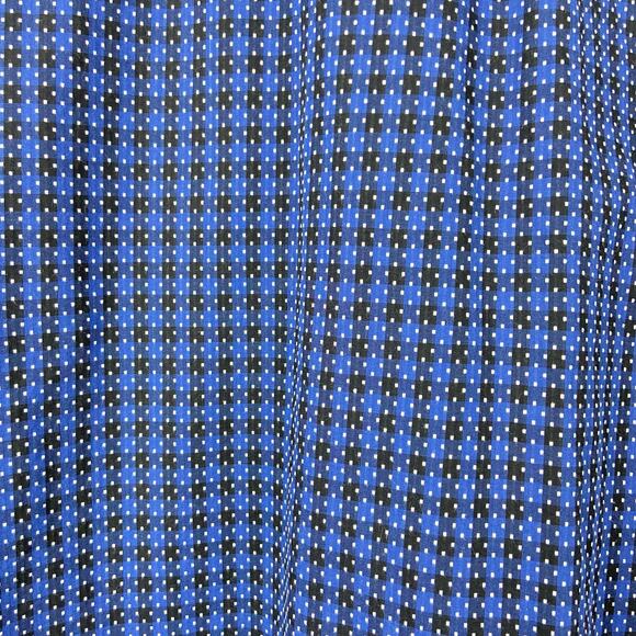 Bugatchi navy and plaid plaid button front shirt - Picture 6 of 7